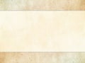 Subtle tan parchment with stone header and footer. Royalty Free Stock Photo