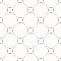 Subtle vector blue and white background. Delicate grid seamless pattern Royalty Free Stock Photo