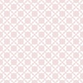 Subtle vector geometric floral seamless pattern. Abstract white and pink texture Royalty Free Stock Photo