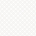 Subtle vector geometric ornament. Seamless pattern in white and beige colors