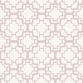 Subtle vector geometric seamless pattern with delicate grid, net, mesh, lattice Royalty Free Stock Photo