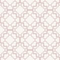 Subtle vector geometric seamless pattern with delicate grid, net, mesh, lattice Royalty Free Stock Photo