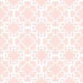 Subtle vector geometric seamless pattern with delicate grid, net, mesh, lattice Royalty Free Stock Photo