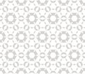 Subtle vector geometric seamless pattern. Delicate white and light gray texture Royalty Free Stock Photo