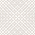 Subtle vector geometric seamless pattern. Simple white and beige mesh texture Royalty Free Stock Photo