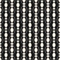 Subtle vector geometric seamless pattern with smooth wavy shapes Royalty Free Stock Photo