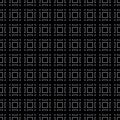 Subtle vector geometric seamless pattern with squares, square grid, lines, tiles Royalty Free Stock Photo