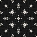 Subtle vector geometric seamless pattern with stars, diamonds, magic sparkles Royalty Free Stock Photo