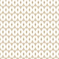 Subtle vector golden mesh seamless pattern. Delicate net, grid, lattice, fence Royalty Free Stock Photo