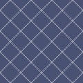 Subtle vector minimalist seamless pattern with tiny squares in diagonal grid Royalty Free Stock Photo