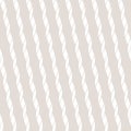 Subtle vector seamless pattern with diagonal ropes, stripes. White and beige Royalty Free Stock Photo