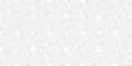 Subtle vector seamless pattern. Elegant geometric floral ornament. Light gray and white background with repeat tiles, curved lines Royalty Free Stock Photo