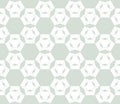 Geometric background with hexagonal grid, thin lattice, mesh, floral silhouettes, repeat tiles. Royalty Free Stock Photo