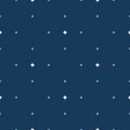 Subtle vector seamless pattern with tiny diamonds, stars. Dark blue and lilac Royalty Free Stock Photo