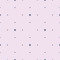 Subtle vector seamless pattern with tiny diamonds, stars. Lilac and blue color Royalty Free Stock Photo