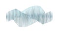 Subtle Wavy Lines Abstract Icon - Gentle Movement Modern Design Texture, vector design Generative AI Royalty Free Stock Photo