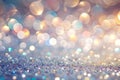 Soft-focus white sparkles with blurred bokeh background Royalty Free Stock Photo