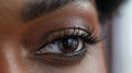 The subtly curved lashes add a touch of ity to the dance. Royalty Free Stock Photo