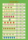 subtracting using pictures, math worksheet for kids Royalty Free Stock Photo