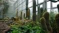 Subtropical plant species in the greenhouse of Radun Castle, in the Czech Republic