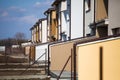 Suburb houses in a row Royalty Free Stock Photo