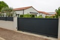 Suburb slide modern portal home grey dark high door sliding access house style gate