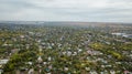 Suburb town aerial