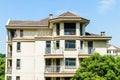 Suburban area apartment building in Royalty Free Stock Photo
