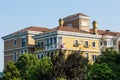 Suburban area apartment building in Royalty Free Stock Photo