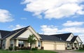 Suburban Duplex Homes Royalty Free Stock Photo