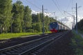 Suburban electric train Royalty Free Stock Photo