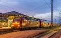 Suburban electric train at Offenburg railway station Royalty Free Stock Photo