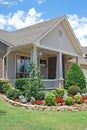 Suburban Home with Landscaping Royalty Free Stock Photo