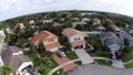 Suburban homes aerial view