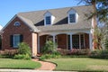 Suburban house with garden Royalty Free Stock Photo