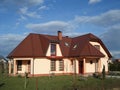 Suburban house with nice grass area