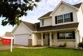 Suburban house for sale Royalty Free Stock Photo