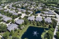 Suburban Luxury Townhouse Aerial Royalty Free Stock Photo