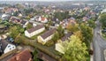 Suburban settlement in Germany with terraced houses, home for ma Royalty Free Stock Photo