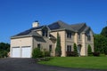 Suburban Solar Pannel Home Two Story Large Home Royalty Free Stock Photo