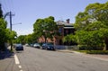 Suburban Street with Houses in Sydney Australia Royalty Free Stock Photo