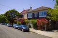 Suburban Street with Houses in Sydney Australia Royalty Free Stock Photo