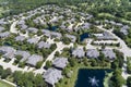 Suburban Townhouse Development Aerial Royalty Free Stock Photo