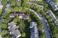 Suburban Townhouse Neighborhood Aerial Royalty Free Stock Photo