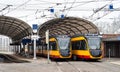 Suburban trams in Karlsruhe, Germany