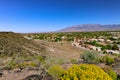 Suburban view of Albuquerque New Mexico and Sandia Mountains Royalty Free Stock Photo