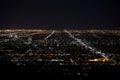 The suburbs of Los Angles, lit up like jewels