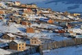 Suburbs of Ulaan Baatar on the hills Royalty Free Stock Photo