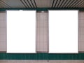 Subway Billboards Royalty Free Stock Photo