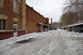 Subway depot`s building in Moscow, Russia